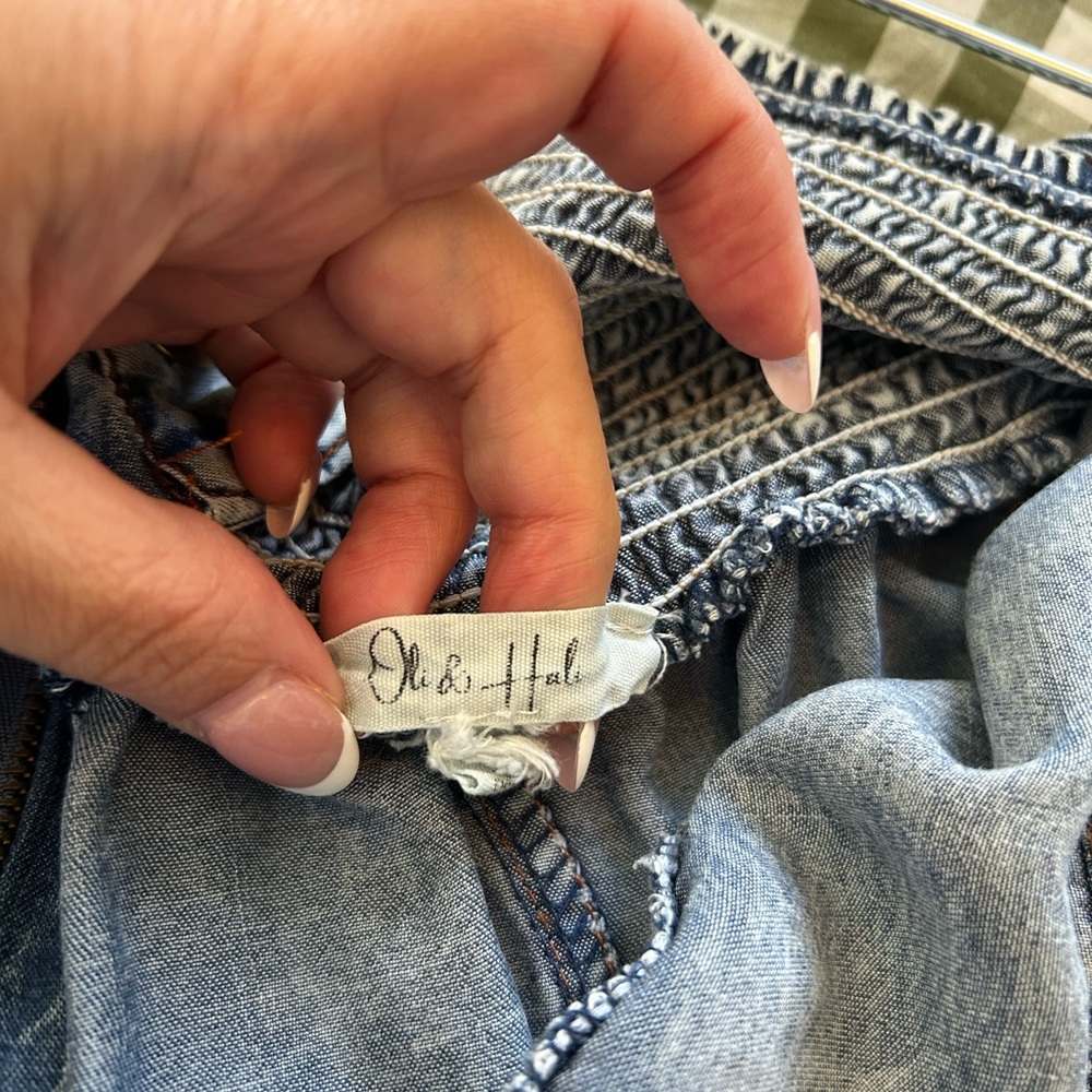 Oli & Hali Stonewashed Blue Maxi Skirt - Picture 7 of 7